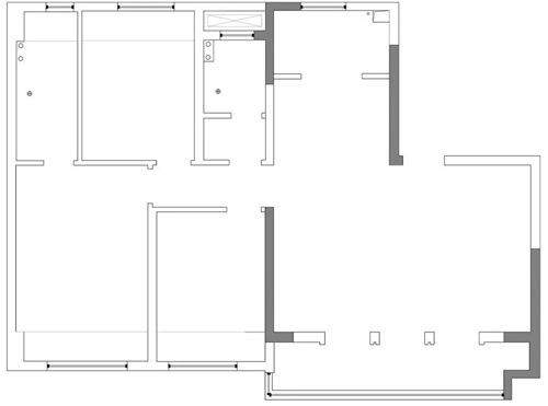 三室爆改住下一家六口，還有衣帽間和獨(dú)立書房