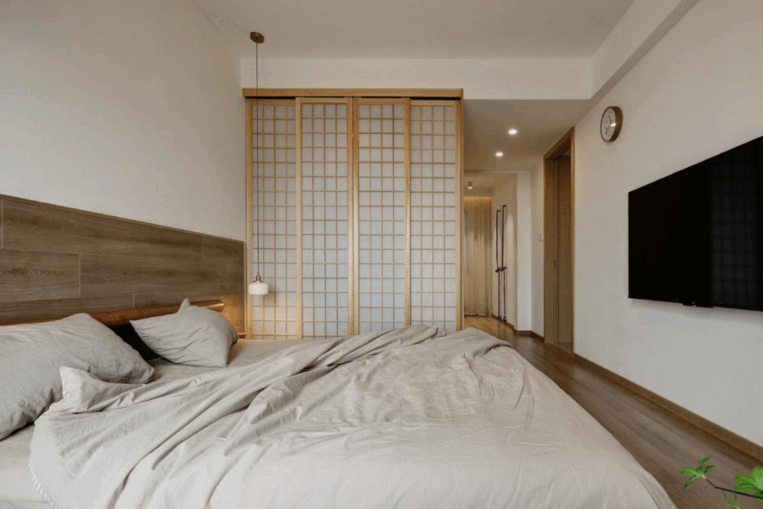 玄關(guān)吧臺(tái)餐廳＋禪意品茗客廳，枷鎖90㎡日式慢生活