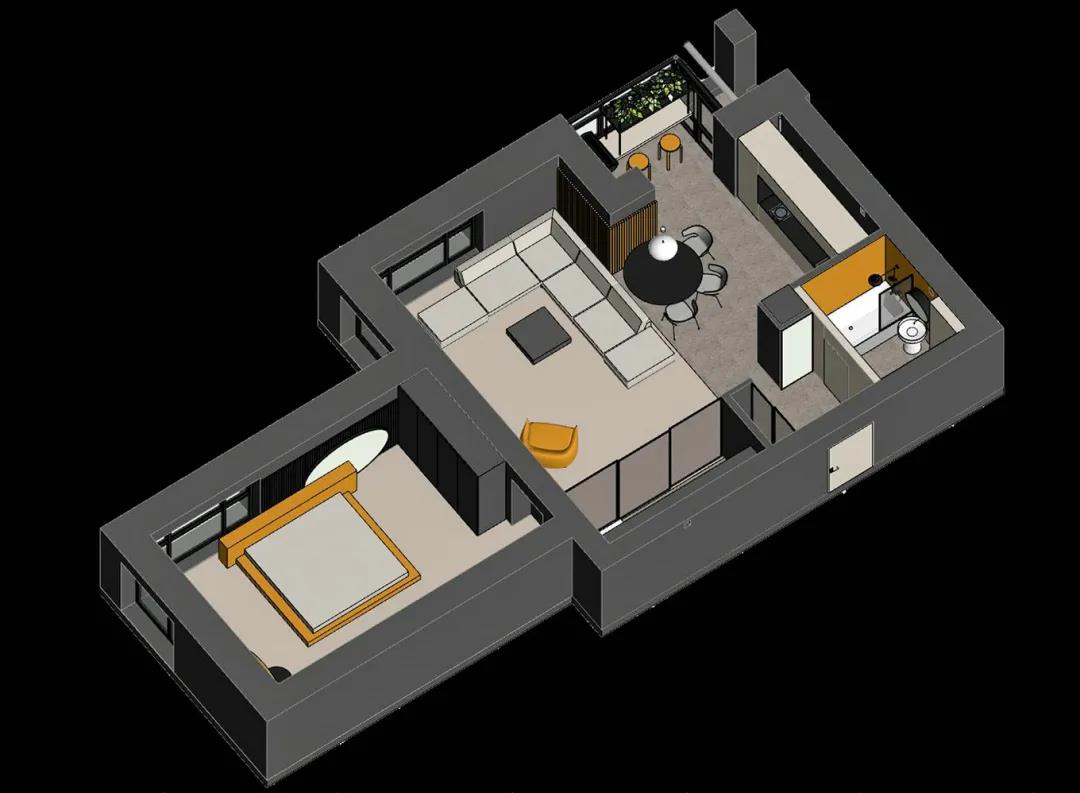 東城70㎡小戶型華麗變身，兩人一寵“愛的城堡”～	