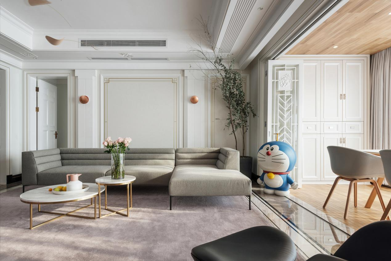  功能已達上限！設計師巧用158㎡實現6口之家擴容秘技  學姐  戶型 四居室 使用面積 158㎡ 