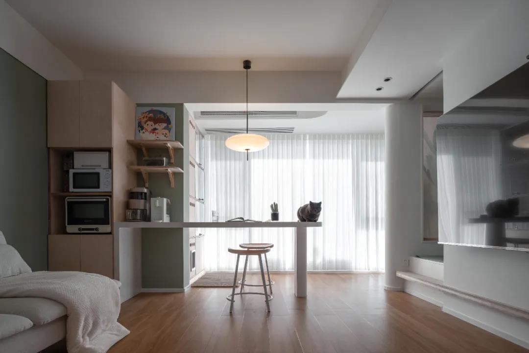 78㎡超極限規(guī)劃“貓咪樂園”，過道變書房，功能性max！