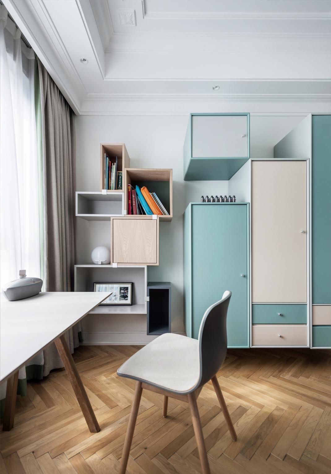  功能已達上限！設計師巧用158㎡實現6口之家擴容秘技  學姐  戶型 四居室 使用面積 158㎡ 