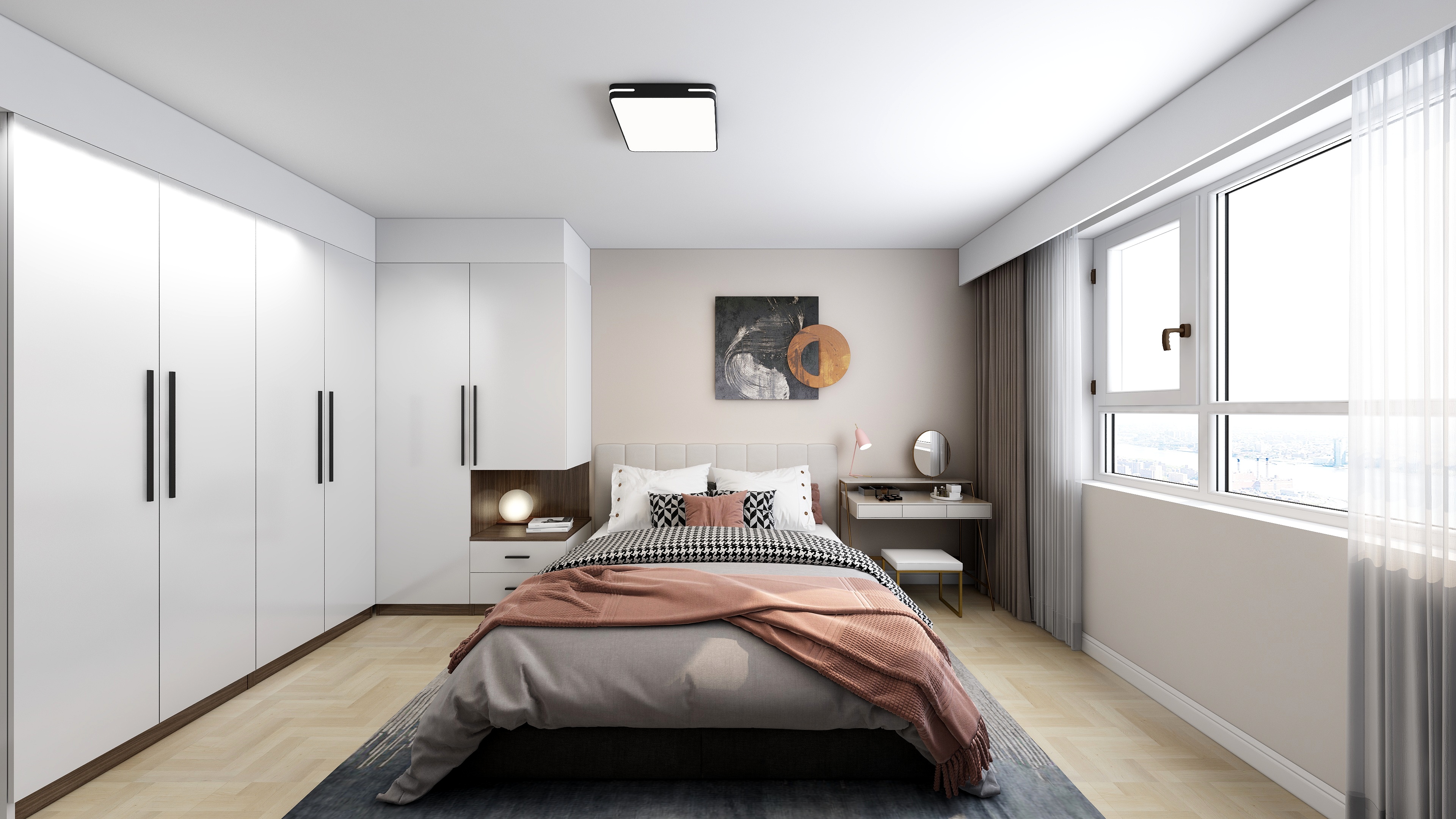 啥？她家玄關柜延到廚房，書架、酒柜、吧臺、餐桌全解決了！