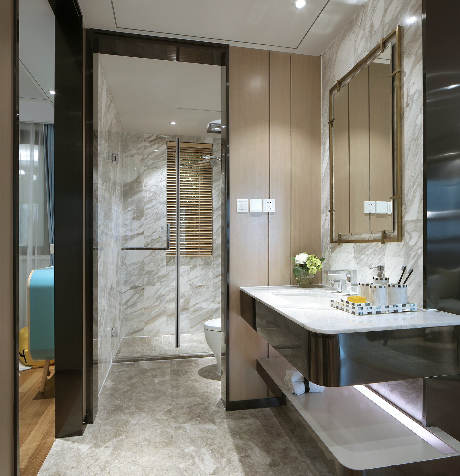 上海三口小家，LDK設計+半開放書房，100㎡更寬敞了！