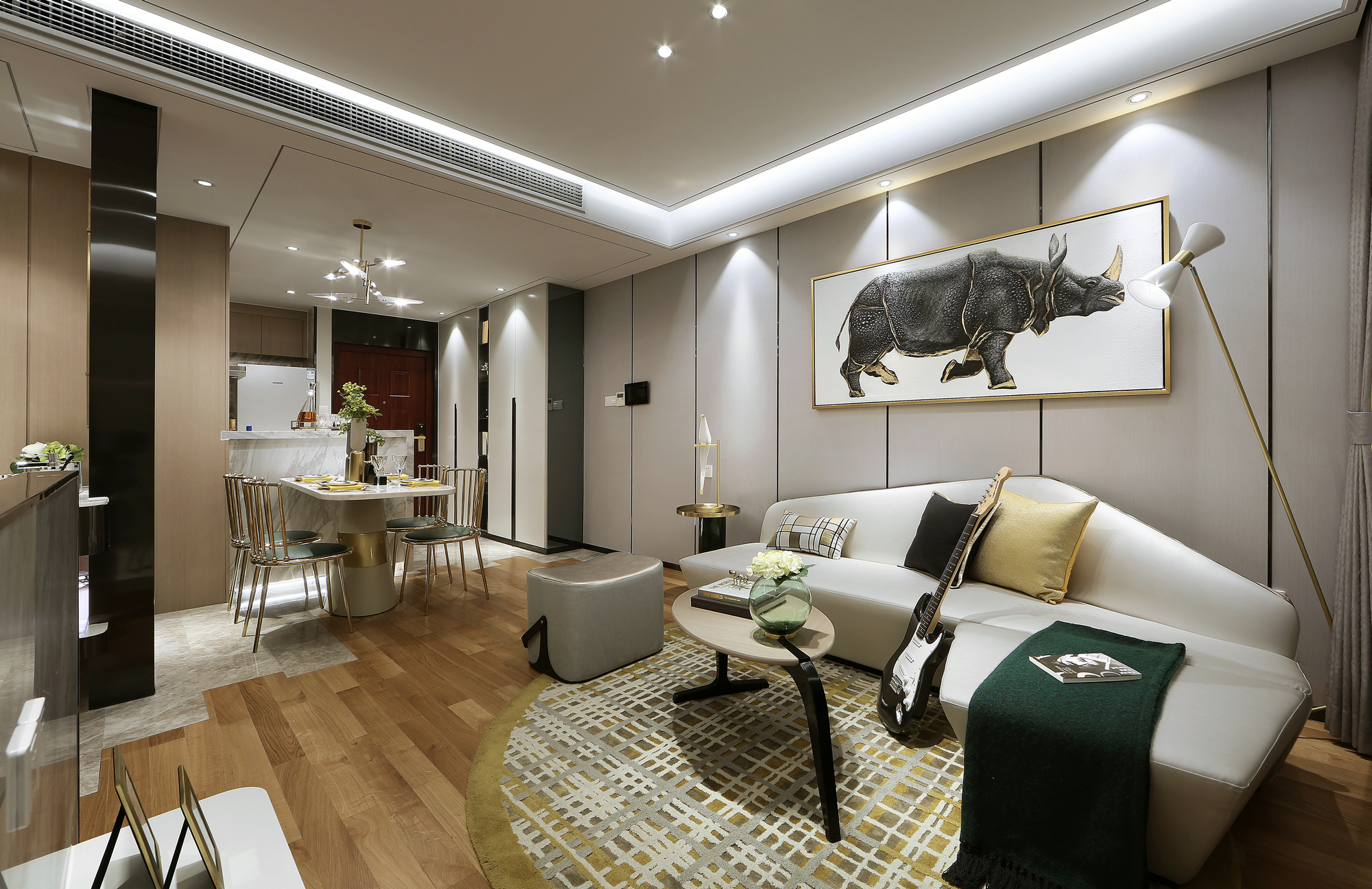 上海三口小家，LDK設計+半開放書房，100㎡更寬敞了！